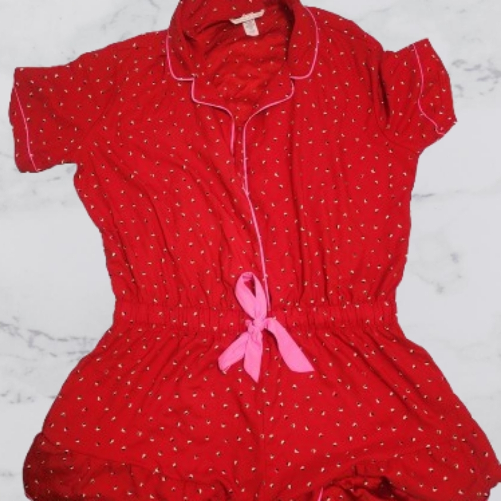 Womens Button Down Pajama Sets Bride Pajamas Sets Sleepwear Shorts Lounge Set￼(M